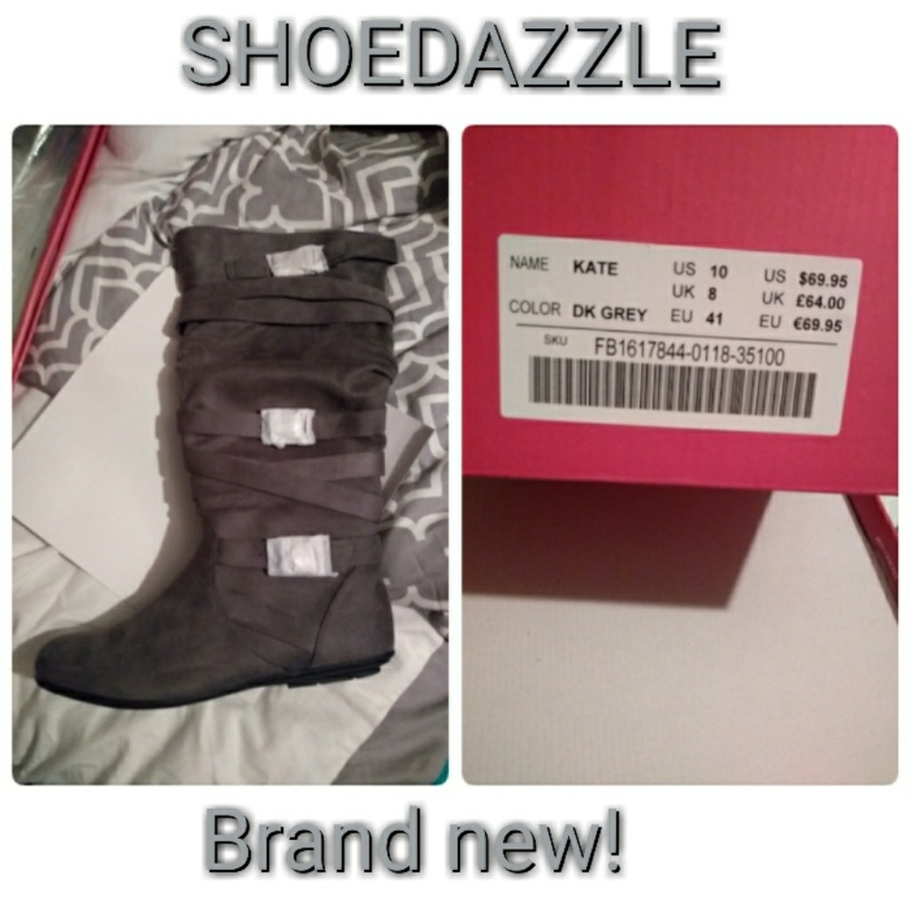 Grey boots size 10